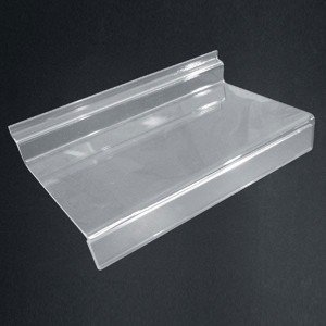 Footwear supports tray with porta-price for panel slats