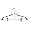Metal hanger with clips and non-slip 39 cm.
