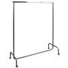 Economic clothes rack fixed height 120cm. in length with wheels
