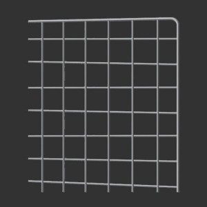 chromed gloss steel mesh in various sizes