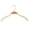 laminated wooden hanger with non-slip without bar 44 cm.