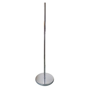 Round metal base 30cm. diameter 114cm. metal mast