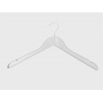 Curved wooden hanger with bar and notches 45 cm. ON SALE