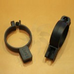 Plastic ring with anti-theft security open 30mm. black