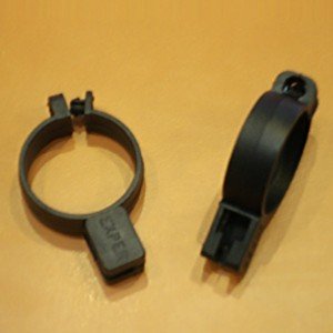 Plastic ring with anti-theft security open 30mm. black