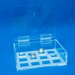 Display box with rings with bases 12-49 units