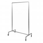 Metal coat rack with casters series Rohr