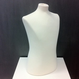 Male bust form for sewing or exhibiting clothes