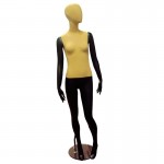 Black lady mannequin with fabric without features mod. Joana